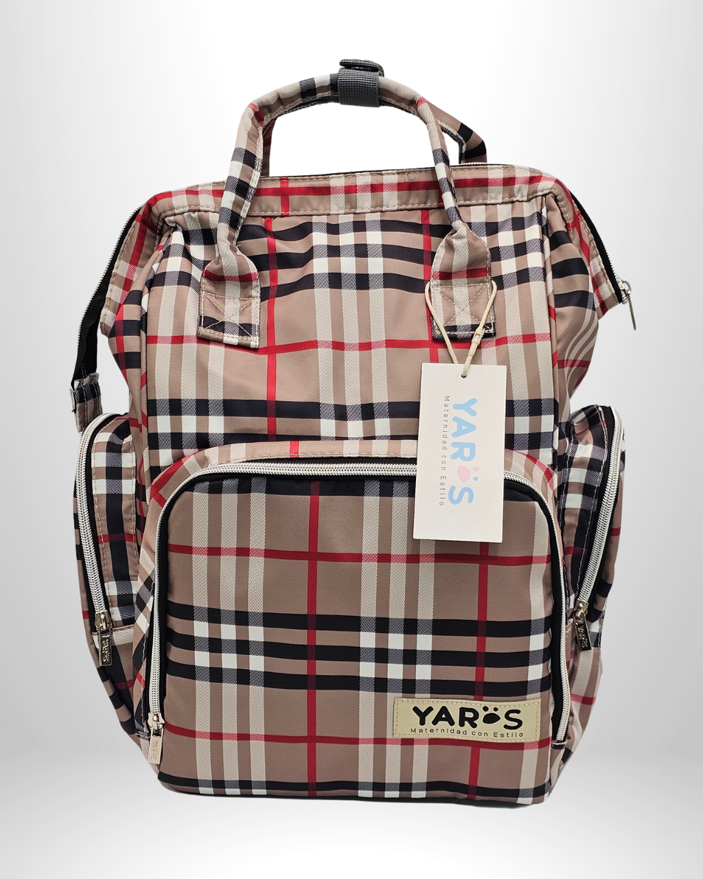 Pañalera Morral Maternal Premium YARÖS Cuadros