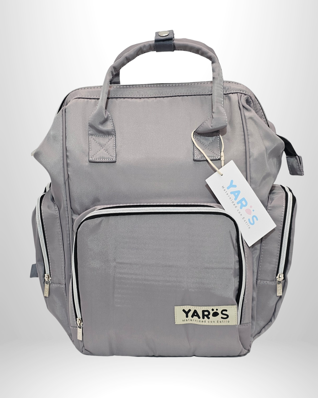 Pañalera Morral Maternal Premium YARÖS gris