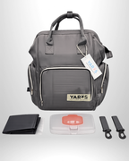 Pañalera Morral Maternal Premium YARÖS gris