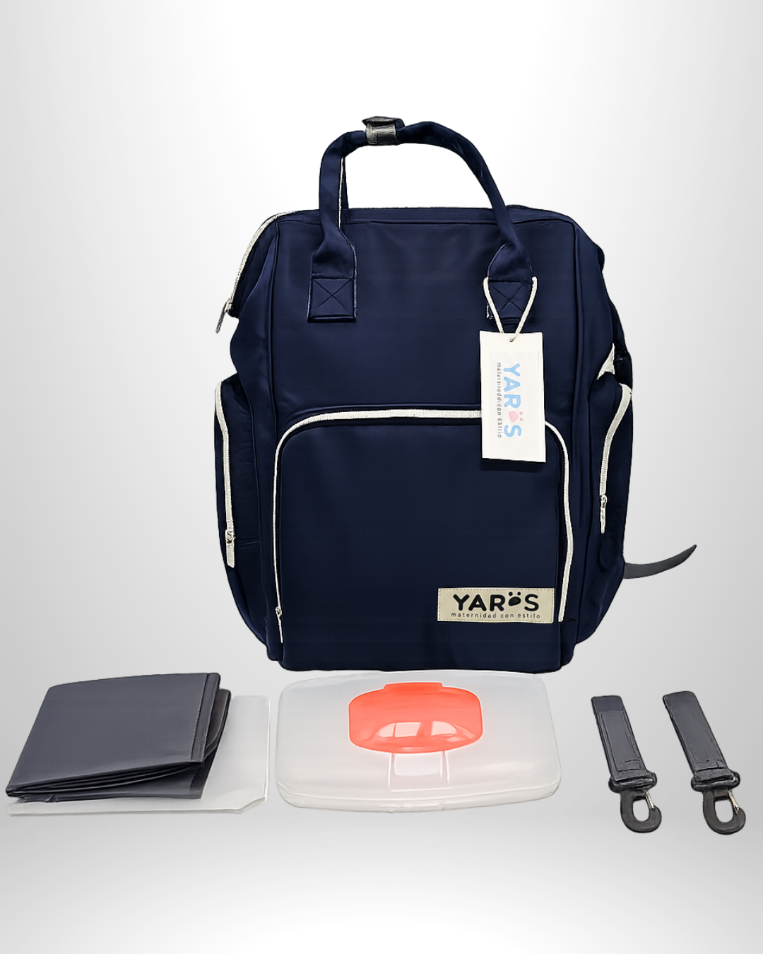 Pañalera Morral Maternal Premium YARÖS azul militar