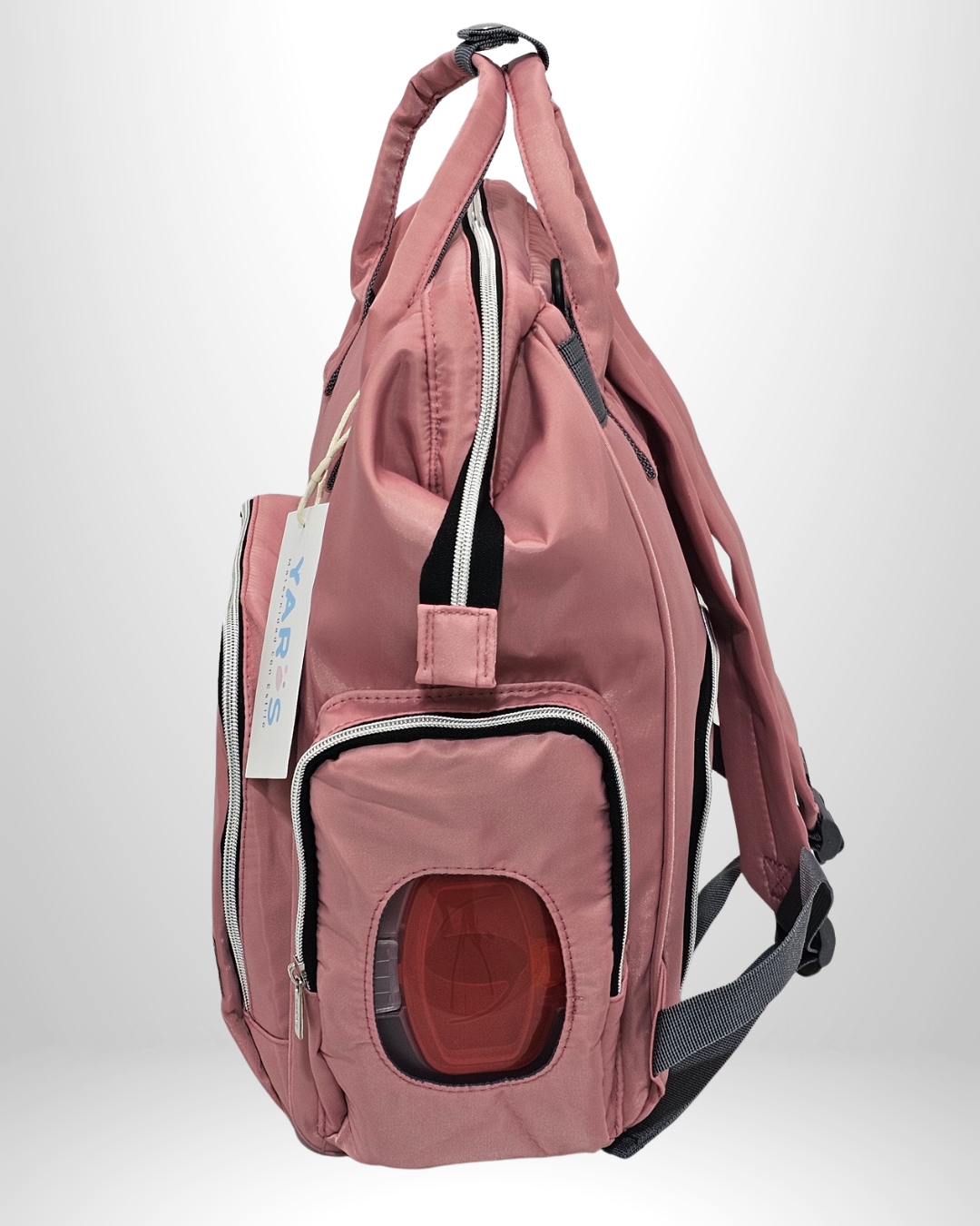 Pañalera Morral Maternal Premium YARÖS rosada