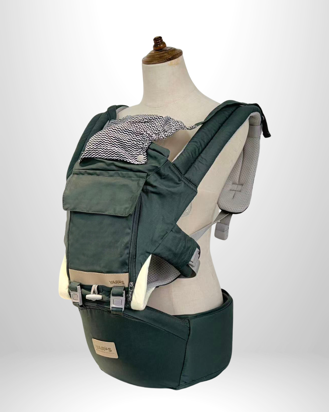 Cargador Ergonómico Multifuncional YARÖS - Verde Militar