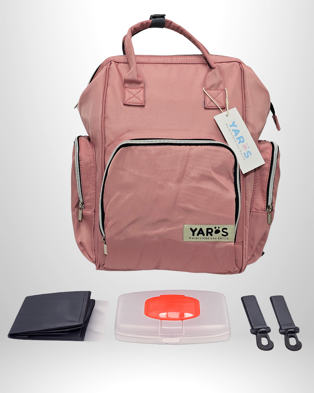 Pañalera Morral Maternal Premium YARÖS rosada