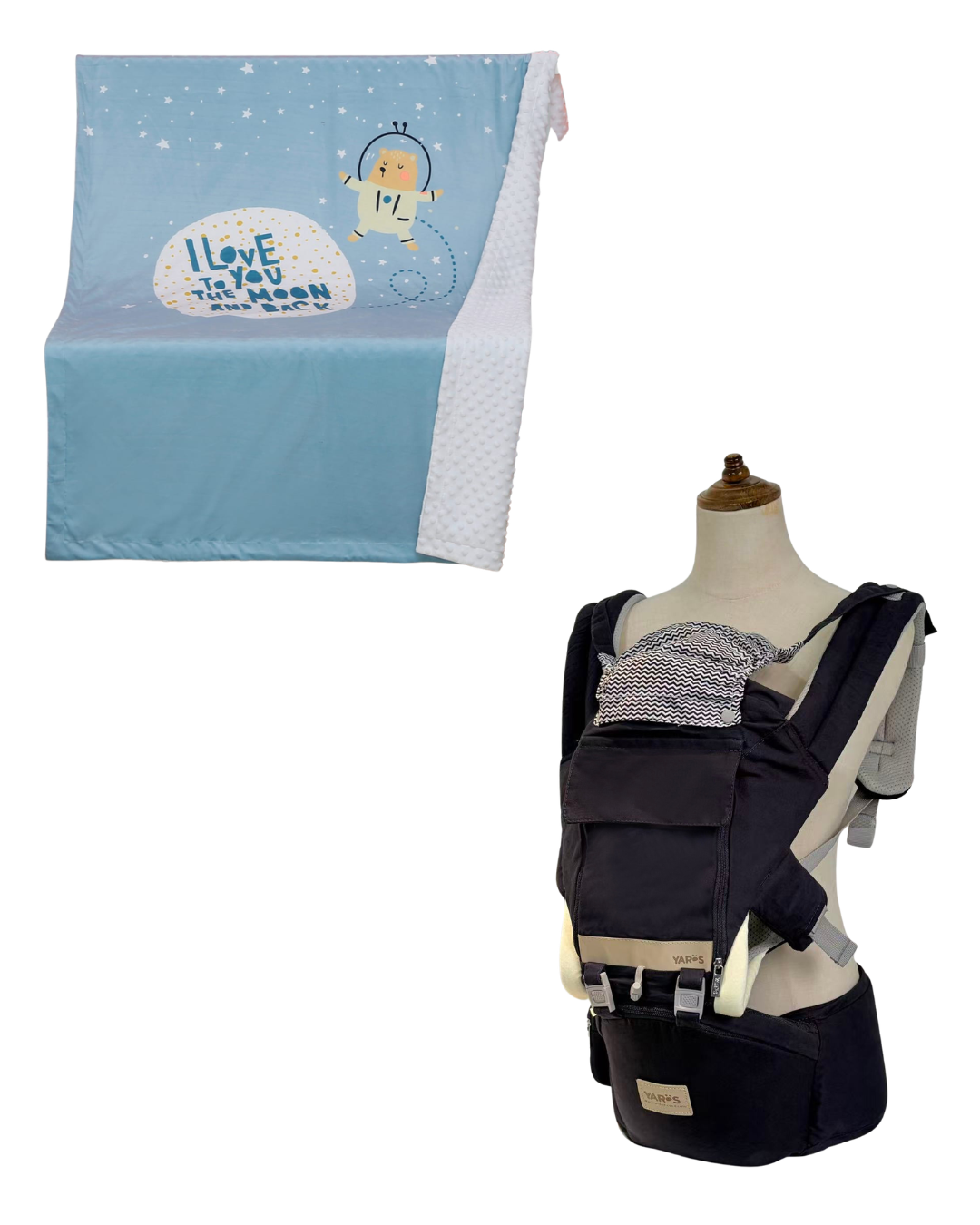 Combo YARÖS Abrazo Perfecto – Cargador + Cobija | Envío Gratis