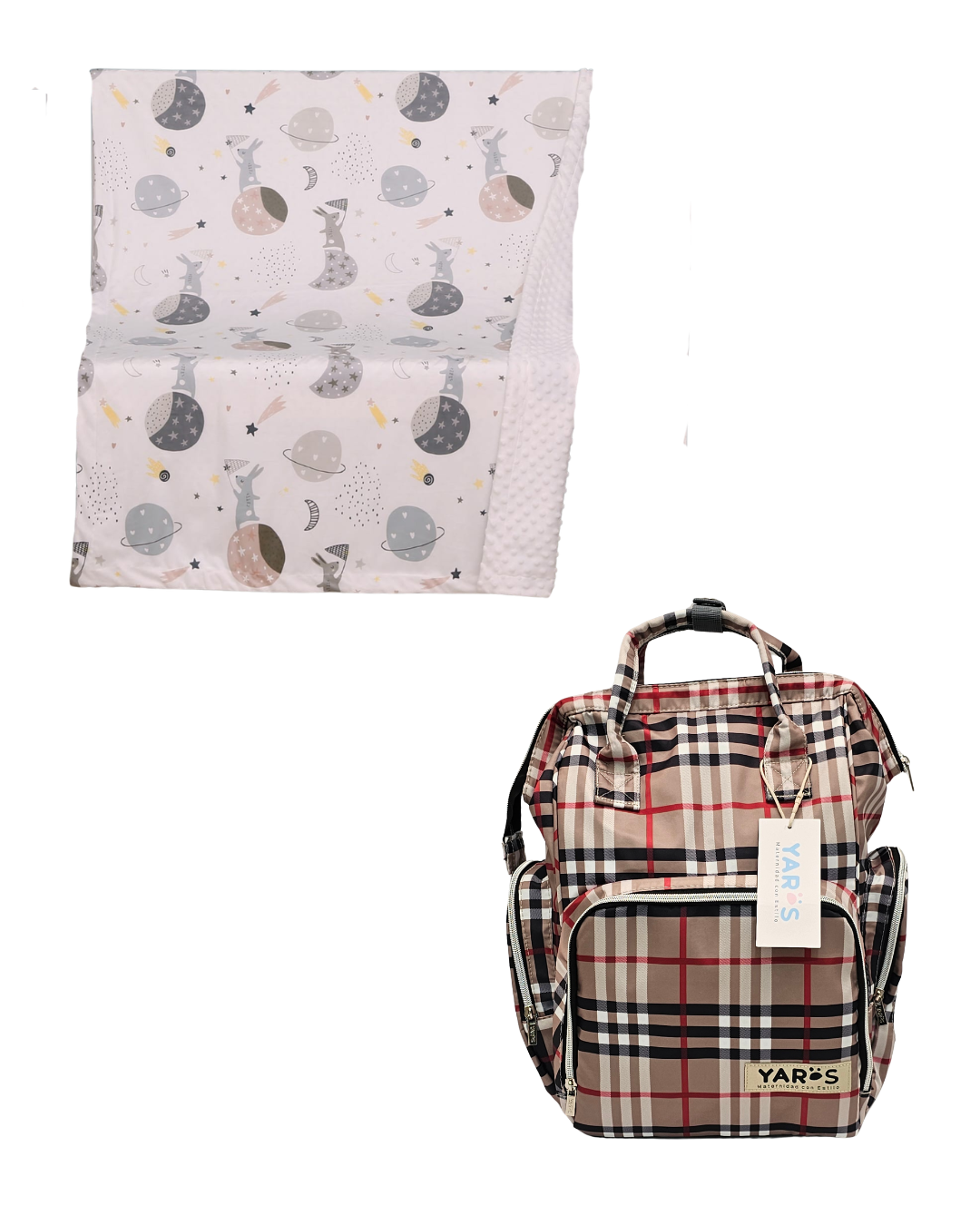 Combo YARÖS Dulces Sueños – Pañalera + Cobija | Envío Gratis