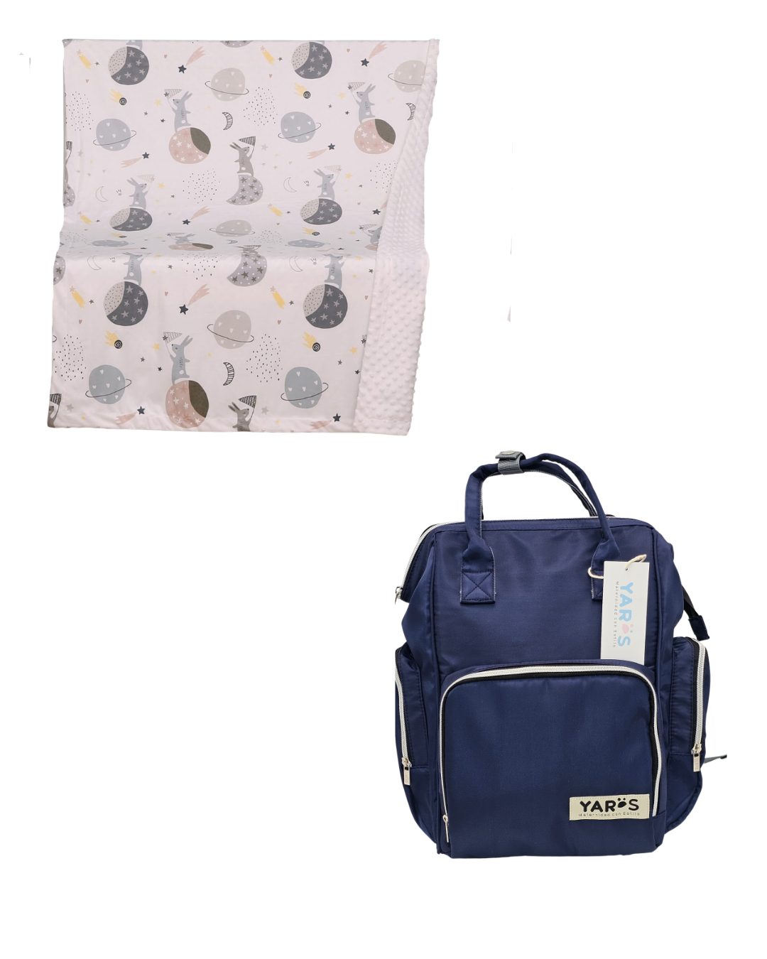 Combo YARÖS Dulces Sueños – Pañalera + Cobija | Envío Gratis