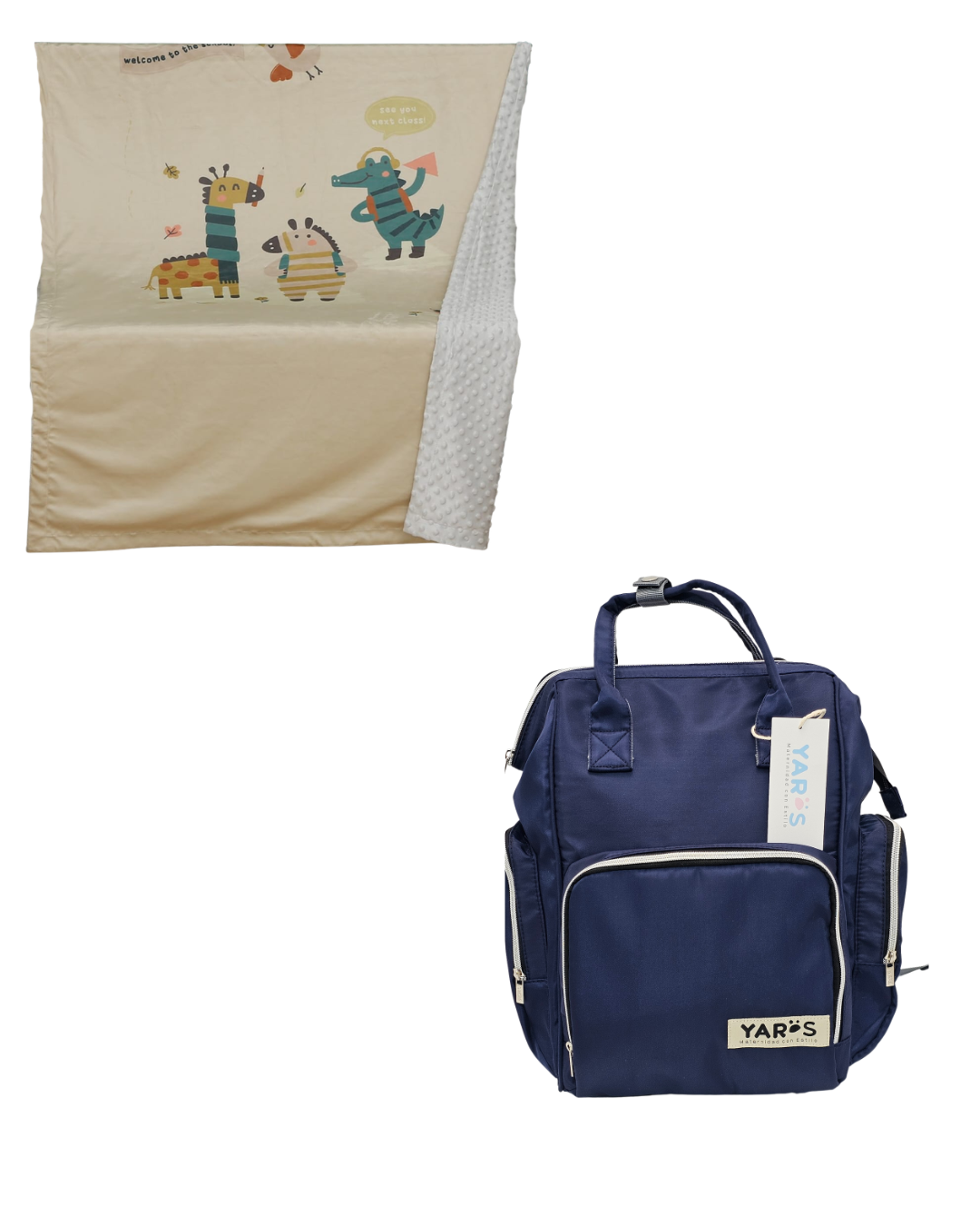 Combo YARÖS Dulces Sueños – Pañalera + Cobija | Envío Gratis