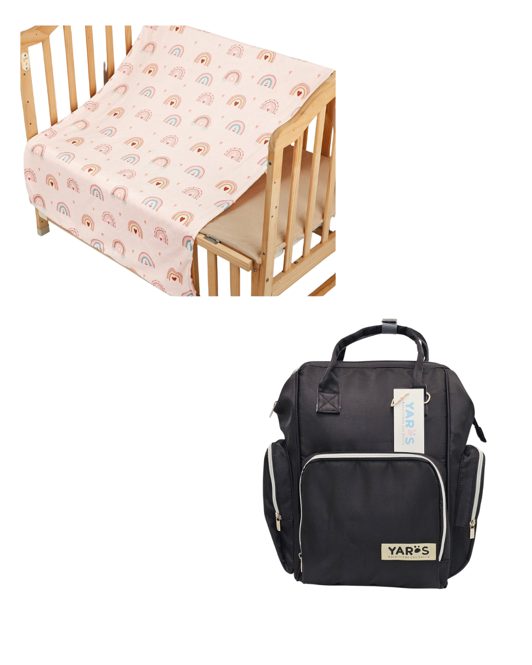 Combo YARÖS Dulces Sueños – Pañalera + Cobija | Envío Gratis