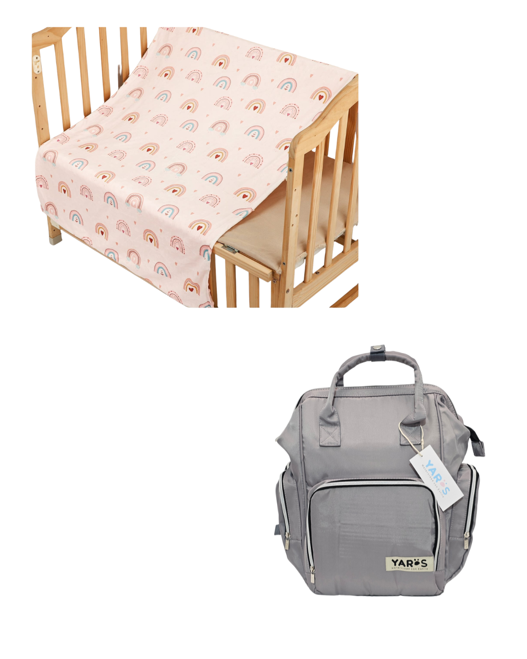 Combo YARÖS Dulces Sueños – Pañalera + Cobija | Envío Gratis