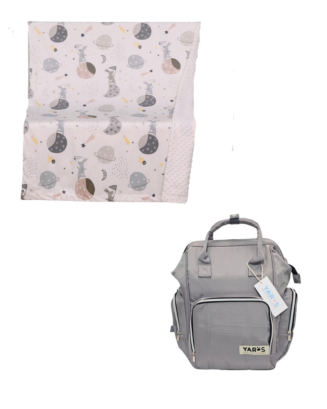 Combo YARÖS Dulces Sueños – Pañalera + Cobija | Envío Gratis