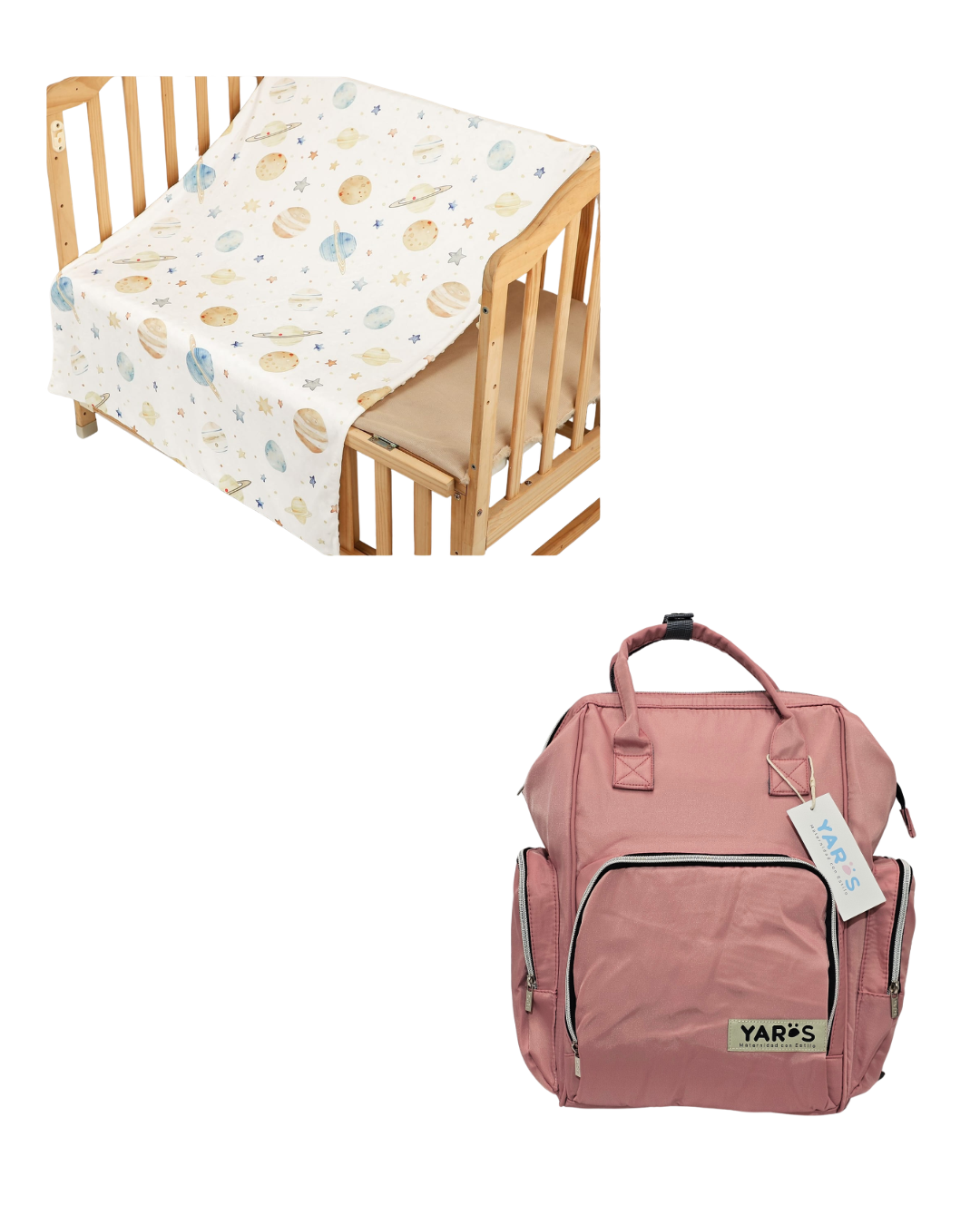 Combo YARÖS Dulces Sueños – Pañalera + Cobija | Envío Gratis