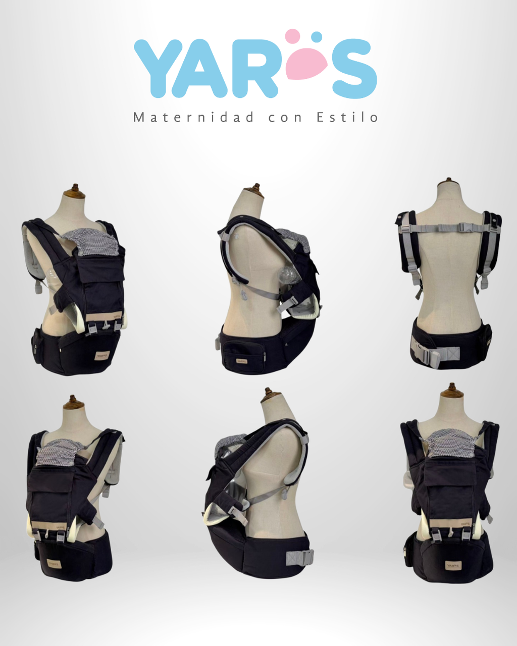 Cargador Ergonómico Multifuncional YARÖS - Gris Ratón