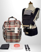 Combo YARÖS | Pañalera Morral + Cargador Ergonómico Multifuncional | Envío Gratis